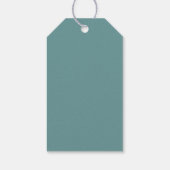 Elegante Wilde Bloemen Bruiloft Cadeaulabel (Achterkant)