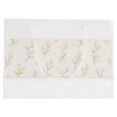 Elegante Wilde Bloemen Bruiloft Groot Cadeauzakje (Achterkant)