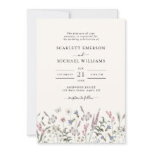 Elegante Wilde Bloemen Bruiloft