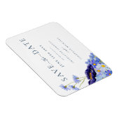 Elegante Wilde Bloemen Bruiloft Magneet (Rechterzijde)