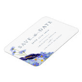Elegante Wilde Bloemen Bruiloft Magneet (Linkerzijde)
