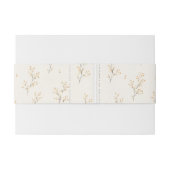 Elegante Wilde Bloemen Bruiloft Uitnodigingen Wikkel (Achterkant Voorbeeld)