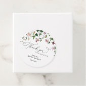 Elegante Wilde Bloemen Bruiloftsshower Favoritieta Bedankjes Labels (In situ)