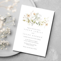 Elegante Wilde Bloemen Buiten Huwelijk