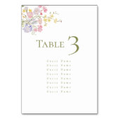 Elegante Wilde Bloemen Groene Script Bruiloft Kaart (Voorkant)