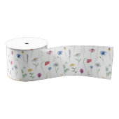Elegante wilde bloemen grosgrain lint (Spoel)