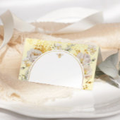 Elegante wilde bloemen hommel bij bruiloft plaats  kaart