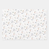 Elegante wilde bloemen inpakpapier vel (Voorkant)