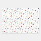 Elegante wilde bloemen inpakpapier vel (Voorkant)
