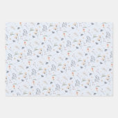 Elegante wilde bloemen inpakpapier vel (Voorkant 2)