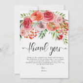 Elegante wilde bloemen | Lente en zomer dank u Bedankkaart (Voorkant)