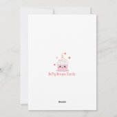 "Elegante wilde bloemen minimalistische Kaart (Achterkant)