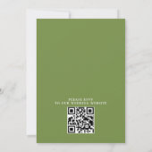 Elegante Wilde Bloemen Rustieke Budget QR Code Huw Kaart (Achterkant)