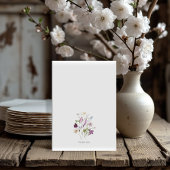 Elegante wilde bloemen Save the Date uitnodiging