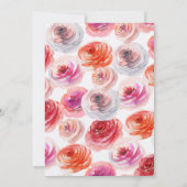 Elegante wilde bloemen | Vrijgezellenfeest van de  Kaart (Achterkant)