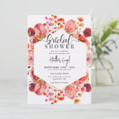 Elegante wilde bloemen | Vrijgezellenfeest van de  Kaart (Staand voorkant)