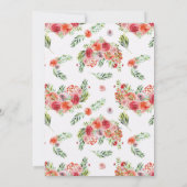 Elegante wilde bloemen | Vrijgezellenfeest van de  Kaart (Achterkant)