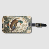Elegante Wilde Eend William Morris geïnspireerd  Bagagelabel (Voorkant (horizontaal))