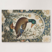 Elegante Wilde Eend William Morris Geïnspireerd  Legpuzzel (Horizontaal)