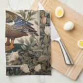 Elegante Wilde Eend William Morris geïnspireerd Theedoek (Quarter Fold)