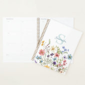 Elegante Wildflower Bloemen gepersonaliseerd Planner (Display)