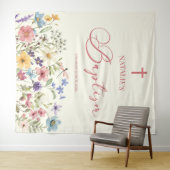 Elegante Wildflower Bloemendoop Wandkleed (In Situ (horizontaal))