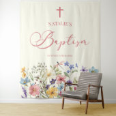 Elegante Wildflower Bloemendoop Wandkleed (In situ)