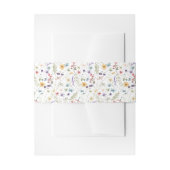 Elegante Wildflower Bloom Bruiloft Uitnodigingen Wikkel (Voorkant Voorbeeld)