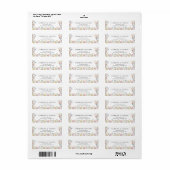 Elegante Wildflower Bloom Trouwadres Etiket (Full Sheet)