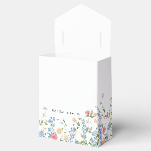 Elegante Wildflower bruiloft dank u Bedankdoosjes (Geopend)