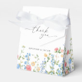 Elegante Wildflower bruiloft dank u Bedankdoosjes (Voorkant Zijde)