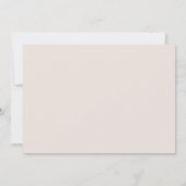 Elegante Wildflower doop / doopfoto Kaart (Achterkant)