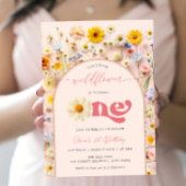 Elegante Wildflower Eerste Verjaardag Kaart