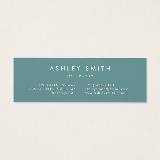 Elegante Wildflower Field Earring Display Kaart (Achterkant)