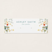 Elegante Wildflower Field Earring Display Kaart (Voorkant)