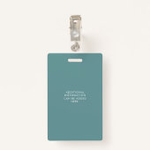 Elegante Wildflower Field ID-badge Badge (Achterkant met clip)