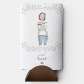 Elegante Wildflower Foto Zoet 16 Verjaardag Seltzer Blikjeskoeler (Voorkant)