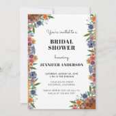 Elegante Wildflower Garden Boho Chic Vrijgezellenf Kaart (Voorkant)