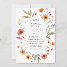 Elegante Wildflower groen bruiloft