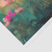 Elegante Wildflower Impressionist Decoupage Tissuepapier (Detail)