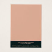 Elegante Wildflower Ketting Oorbel Display Kaart (Achterkant)