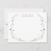 Elegante Wildflower-kraam Briefkaart (Voorkant)