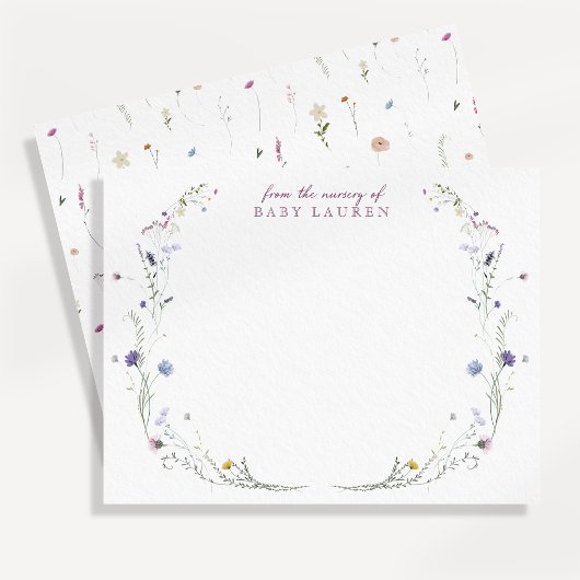 Elegante Wildflower-kraam Briefkaart