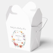 Elegante Wildflower krans Zomer bruiloft Bedankdoosjes (Geopend)