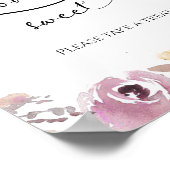 Elegante Wildflower Liefde is zoet vrijgezellenfee Poster (Hoek)