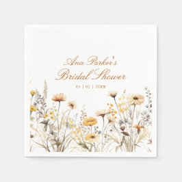 Elegante Wildflower Love is in Bloom Vrijgezellenf Servet