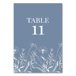 Elegante Wildflower Periwinkle bruiloft Kaart