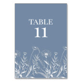 Elegante Wildflower Periwinkle bruiloft Kaart (Voorkant)