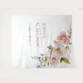 Elegante Wildflower Tapestry Wandkleed (Voorkant (horizontaal))