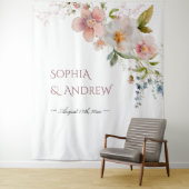 Elegante Wildflower Tapestry Wandkleed (In situ)